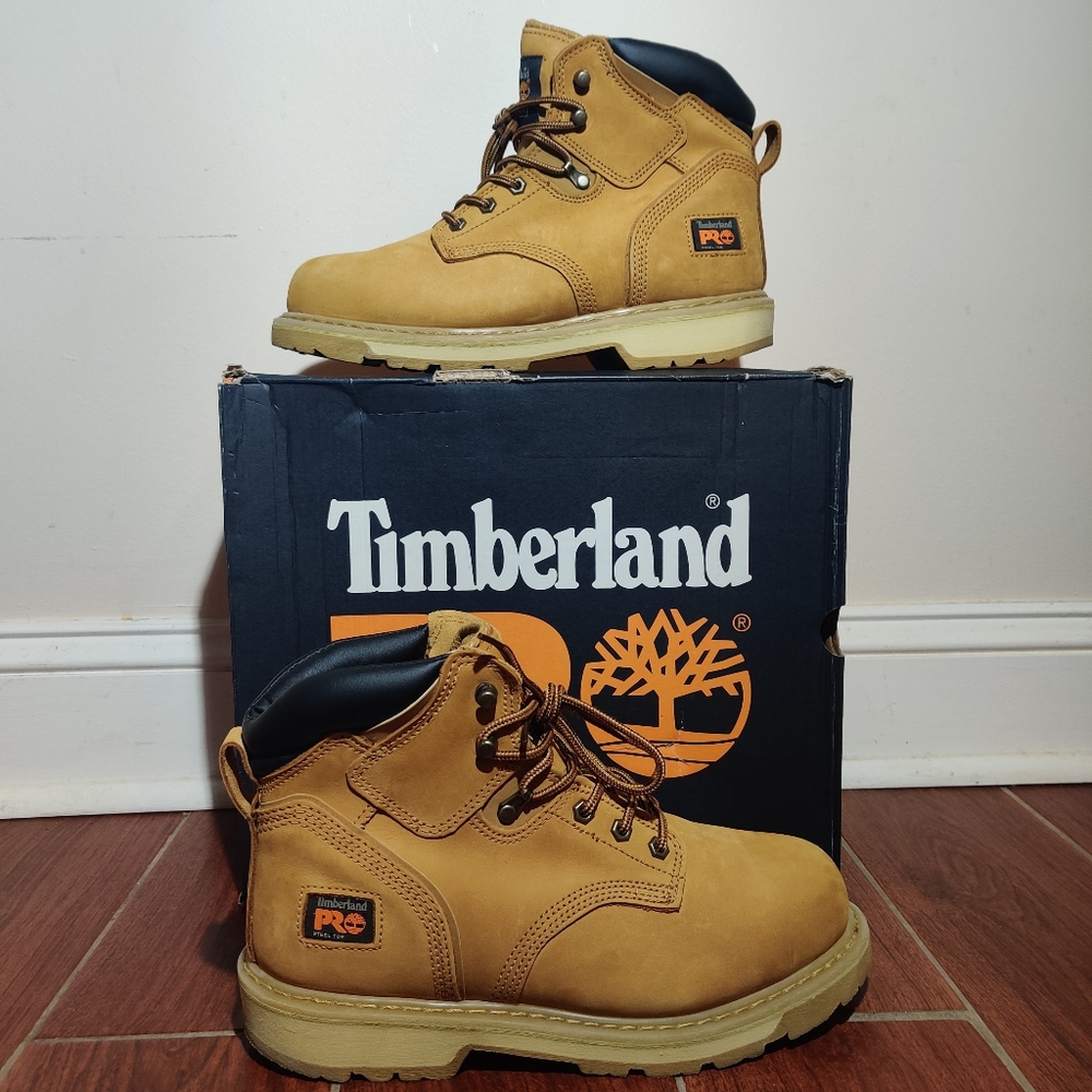 Timberland Pro 6" Pit Boss Work Boot, Various Sizes, Wheat Nubuck, NWB
